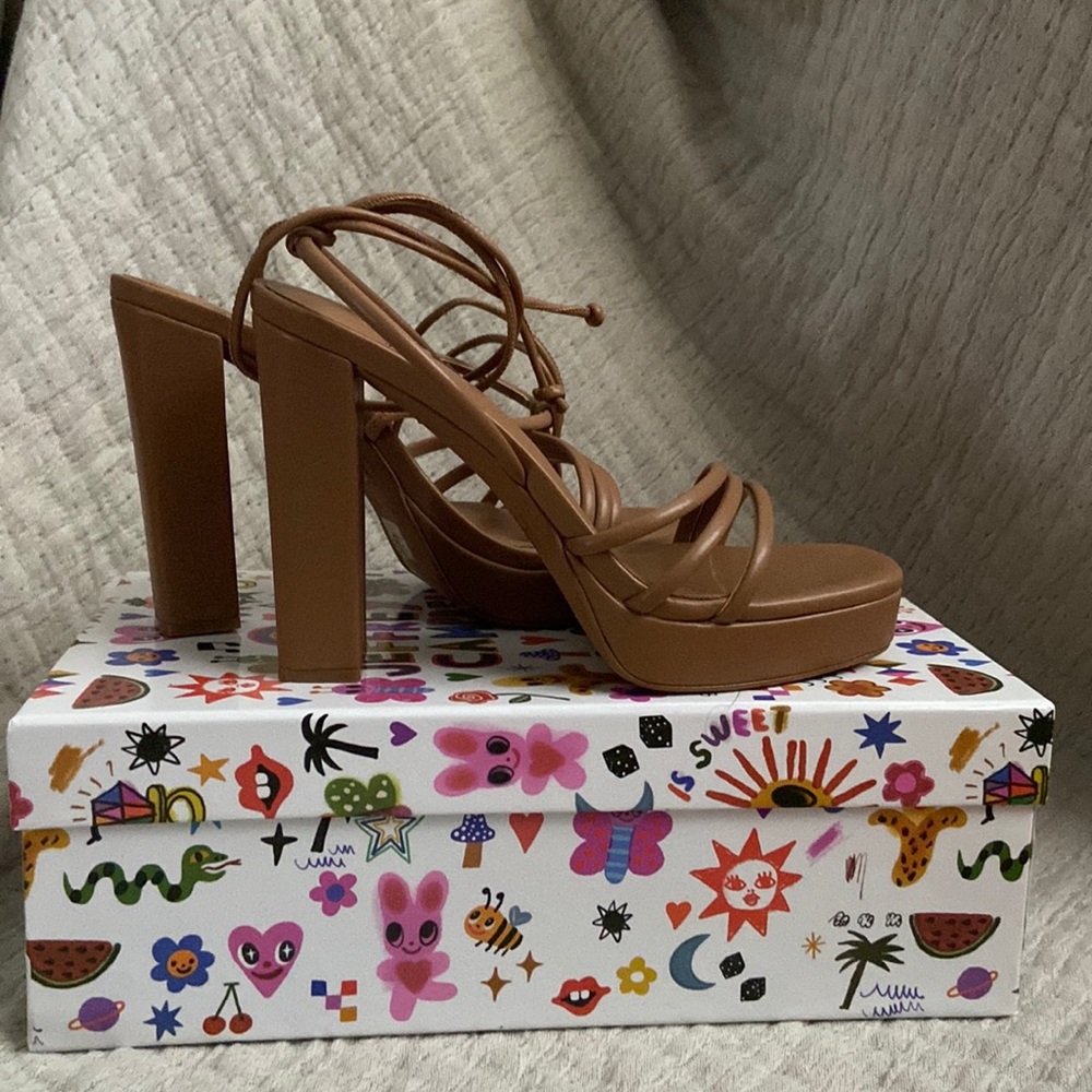 Jeffrey Campbell Presecco Platform Leg Wrap Sandal